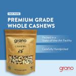 GranoFoods 100% Organic Cashews – Creamy, Nutritious, and Deliciously Fresh