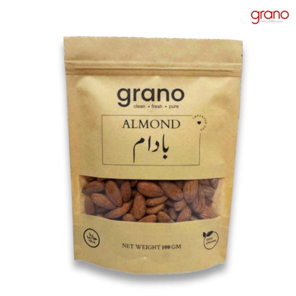 GranoFoods 100% Organic Almonds – Premium Quality, Nutritious, and Delicious