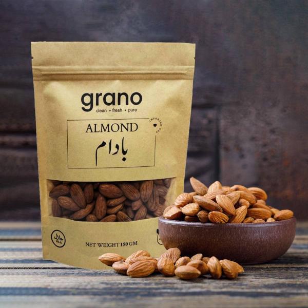 GranoFoods 100% Organic Almonds – Premium Quality, Nutritious, and Delicious