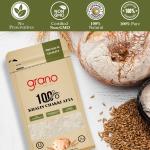 GranoFoods Premium Chakki Fresh Atta - 100% Whole Wheat Flour (2kg Pack)