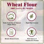 GranoFoods Premium Chakki Fresh Atta - 100% Whole Wheat Flour (2kg Pack)