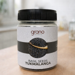 Grano Foods Premium Basil Seeds (Tukh Malanga) – Fresh, Clean & Naturally Cooling | 250g / 500g Jar